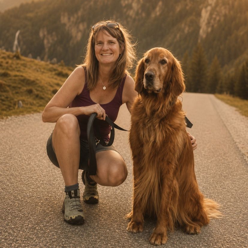 Hundetrainerin Elke hinter The Fetch Club